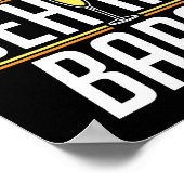 Life Behind Bars Funny Barkeeper Mixologe Poster (Ecke)