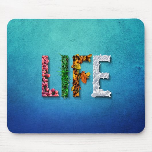 Life Blue Sky Water Fruchtwasser Snow Sea Laptop Mousepad (Vorne)