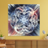 LIFE-BLUME GEOMETRIC LEINWANDDRUCK (Insitu (Wohnzimmer))