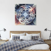 LIFE-BLUME GEOMETRIC LEINWANDDRUCK (Insitu (Schlafzimmer))