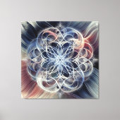 LIFE-BLUME GEOMETRIC LEINWANDDRUCK (Vorderseite)