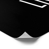 Life Brocs Funny Veggie Broccoli Pun Dark BG Poster (Ecke)