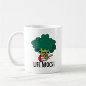 Life Brocs Funny Veggie Broccoli Pun Kaffeetasse (Links)