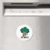 Life Brocs Funny Veggie Broccoli Pun Magnet (In Situ (Geschirrspüler))