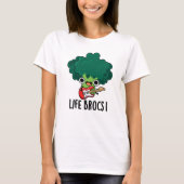Life Brocs Funny Veggie Broccoli Pun T-Shirt (Vorderseite)