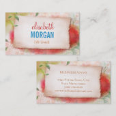 Life Coach - Artistry Watercolor Floral Visitenkarte (Vorne/Hinten)