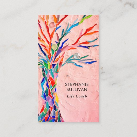 Life Coach Baum der Lebenskoralle Visitenkarte (Vorderseite)