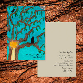 Life Coach Baum des Lebens Social Media Visitenkarte