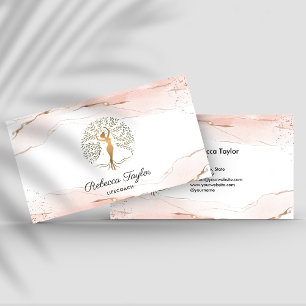 Life Coach Baum Life Therapist Heiler Wellness Visitenkarte
