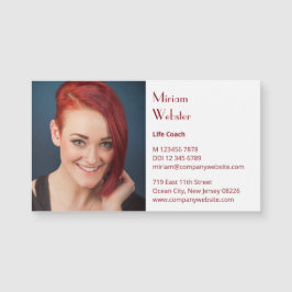 Life Coach Beruflich Business Card Magnet