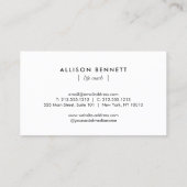 Life Coach Celestial Glow Minimal Soft Lavender Visitenkarte (Rückseite)