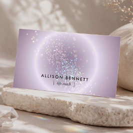 Life Coach Celestial Glow Minimal Soft Lavender Visitenkarte