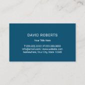 Life Coach Counselor Modern Blue Tree Visitenkarte (Rückseite)