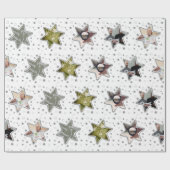 Life Coach Custom Foto Weihnachtsstars Wrapping Geschenkpapier (Flach)