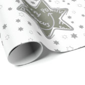Life Coach Custom Foto Weihnachtsstars Wrapping Geschenkpapier (Rolleneckpunkt)