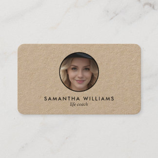 🛤️ Life Coach Custom QR Foto Visitenkarte