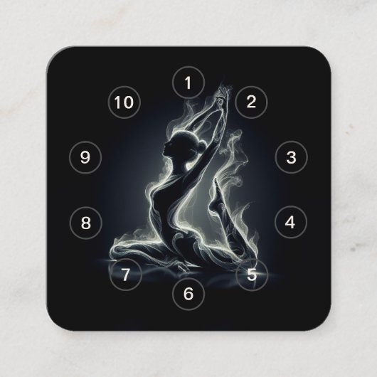 Life Coach Einbeiniger King Pigeon Yoga Class Pass Treuekarte (Vorderseite)