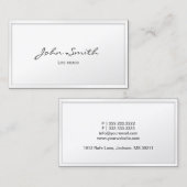Life Coach Elegante Gerahmt Visitenkarte (Vorne/Hinten)