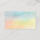 Life Coach farbenfrohe florale Visitenkarte (Rückseite)