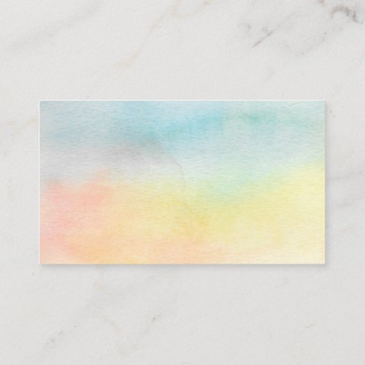 Life Coach farbenfrohe florale Visitenkarte (Rückseite)