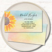 Life Coach farbenfrohe florale Visitenkarte
