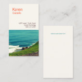 Life Coach - Farbenspiel des Ozeans Visitenkarte (Vorne/Hinten)