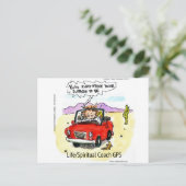 Life Coach GPS Postkarte (Stehend Vorderseite)