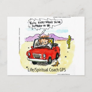 Life Coach GPS Postkarte
