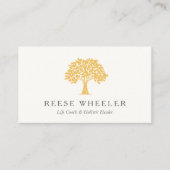 Life Coach Health and Wellness Tree Visitenkarte (Vorderseite)