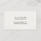 Life Coach Health Spa Therapy Elegant Succulent Visitenkarte (Rückseite)