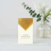 Life Coach Personal Services Gold Edge Elegante Visitenkarte (Stehend Vorderseite)