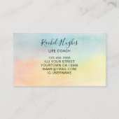 Life Coach QR Code farbig Visitenkarte (Rückseite)