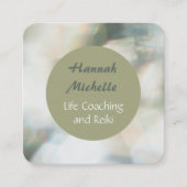 Life Coach Reiki Diamond Look Visitenkarte (Vorderseite)