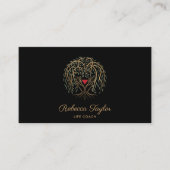 Life Coach Willow Tree of Life Herz Hände Visitenkarte (Vorderseite)