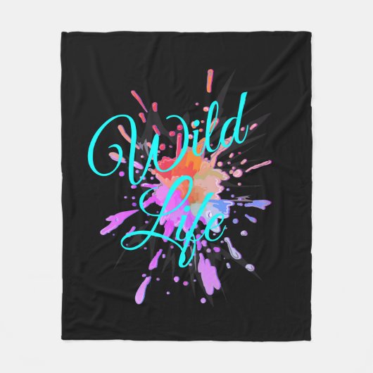 "LIFE" - Cooles Motivierend Fleece Blanket (Vorderseite)