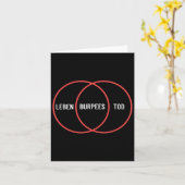 Life Death Burpees Funny Bodybuilding Fitness Pump Karte (Gelbe Blume)