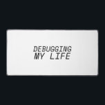 Life Debugging Terminal Surface Schreibtischunterlage<br><div class="desc">Provide a stable foundation for your daily audits. This expansive mat acts as a physical workspace console,  featuring high-contrast monospaced typography to keep your focus locked on error-free execution.</div>