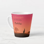 Life Down Under Kangaroo Australien Tasse (Linke Ecke)