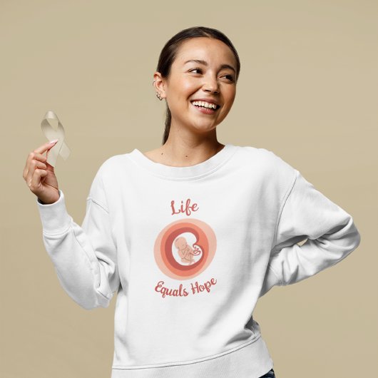 Life Equals Hope – Pro-Life Awareness Sweatshirt