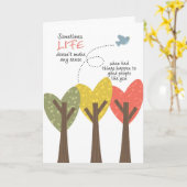 LIFE ergibt keinen Sinn Karte (Gelbe Blume)