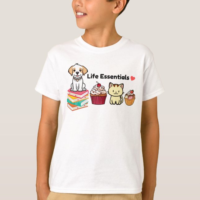 Life Essentials Cute Animal Graphic T Shirt (Vorderseite)