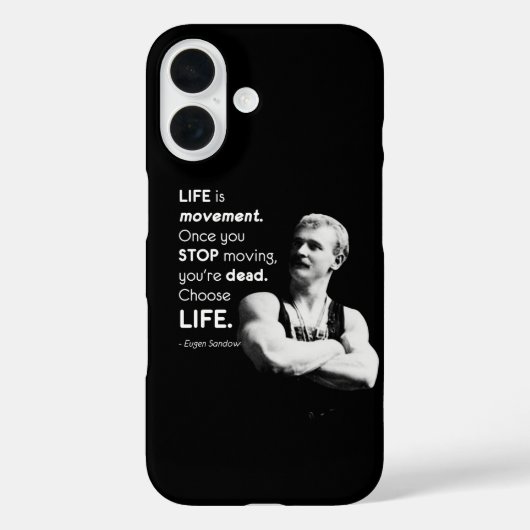 Life - Eugen Sandow Bodybuilding Motivierend Case-Mate iPhone Hülle (Rückseite)