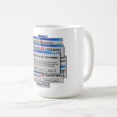 Life.exe Reagiert Nicht Lustiger Existentieller Fe Kaffeetasse (VorderseiteRechts)