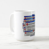 Life.exe Reagiert Nicht Lustiger Existentieller Fe Kaffeetasse (Vorderseite Links)