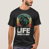 Life Finds a Way T-Rex Jurassic Meme T-Shirt (Vorderseite)