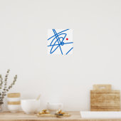 Life Focus Abstrakt Art Red Dot Poster (Küche)