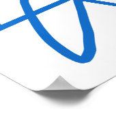 Life Focus Abstrakt Art Red Dot Poster (Ecke)