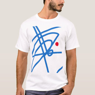 Life Focus Abstrakt Art Red Dot T - Shirt Top