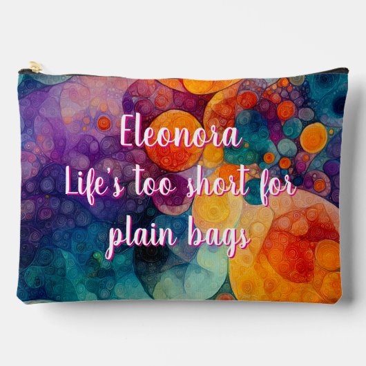 Life Fraktal - Solar Drift Large Zubehörtasche (Vorderseite)