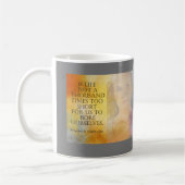 LIFE FÜR KURZE Friedrich Nietzsche Zitat-Tasse Kaffeetasse (Links)